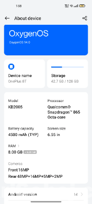Oneplus 8t